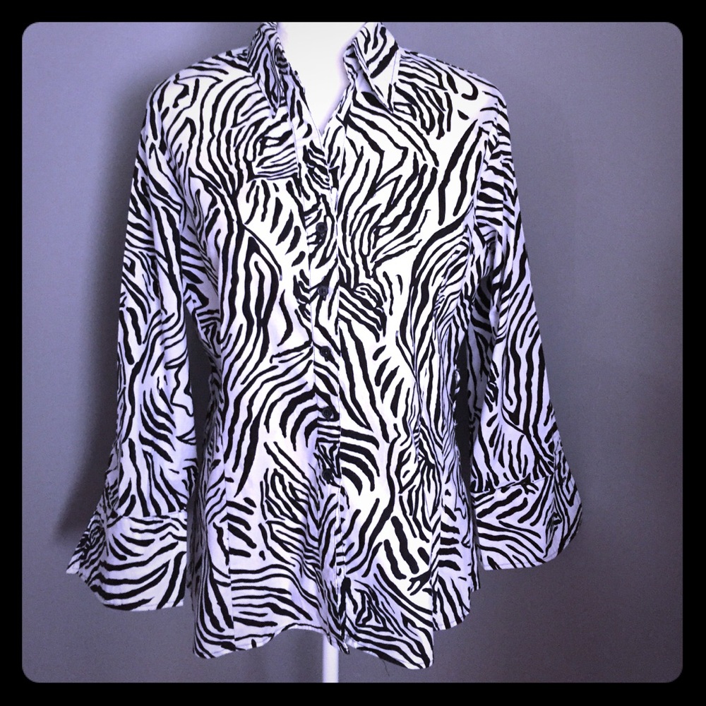 HARVE BERNARD 3/4 SLEEVE BLOUSE